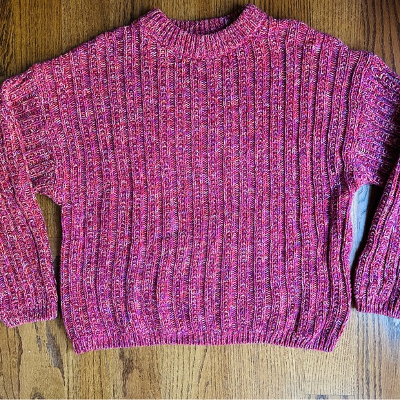 Universal Thread Ribbed
Crewneck Pink Sweater - Picture 4 of 9